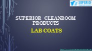 Lab Coats with Chemical Protection and Cleanroom Garments