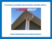 Top Factors to Consider When Choosing Seamless Gutters