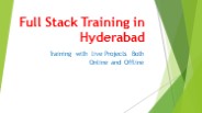 Full Stack Training in Hyderabad