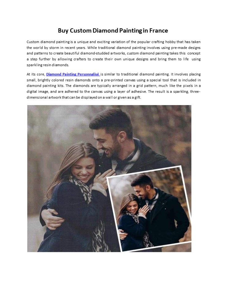 Buy Custom Diamond Painting in France