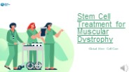 Stem Cell Treatment for Muscular Dystrophy