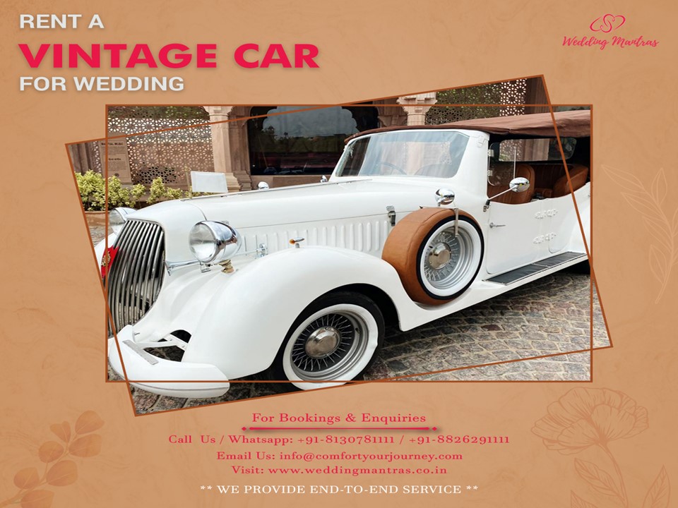 Best Wedding Venues in Delhi NCR | Vintage Cars On Rent For Wedding