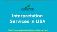 What is an interpretation service provider?