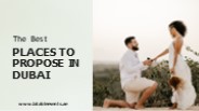The Best Places to Propose in Dubai