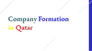 Company formation in Qatar