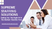 Supreme Staffing Solutions - Professional Talent Acquisition & Recruiting Services
