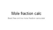 mole fraction calculator