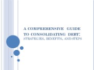 What is Debt Consolidation Loan