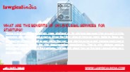 Benefits of Online Legal Services for startup