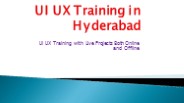 UI UX Training in Hyderabad