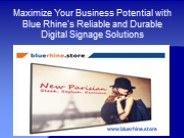 Digital Signage Solutions in Dubai | Bluerhine Store