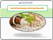 Treat Allergic Reaction with Natural Remedies