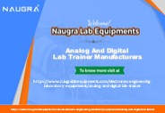 Analog And Digital Lab Trainer Manufacturers