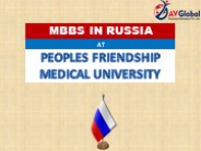 MBBS In Russia at Peoples Friendship Medical University