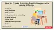 How to Create Stunning Graphic Designs with Adobe InDesign