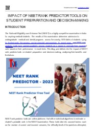 NEET Rank Predictor