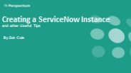 Perspectium | Creating a ServiceNow Instance
