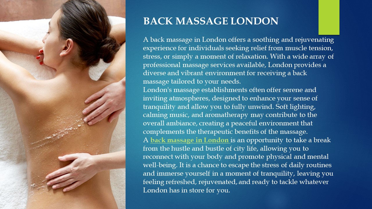 back massage London