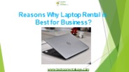 Reasons Why Laptop Rental is Best for Business?