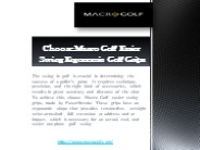 Choose Macro Golf Easier Swing Ergonomic Golf Grips