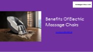 Benefits of Electric Massage Chairs
