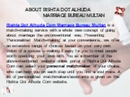 MARRIAGE BUREAU MULTAN