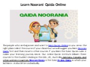 Learn Noorani Qaida Online