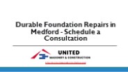 Durable Foundation Repairs in Medford
