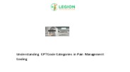 Understanding CPT Code Categories in Pain Management Coding