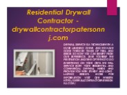 Residential Drywall Contractor - drywallcontractorpatersonnj.com