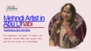 Mehndi Artist in Abu Dhabi - Henna By Nishi