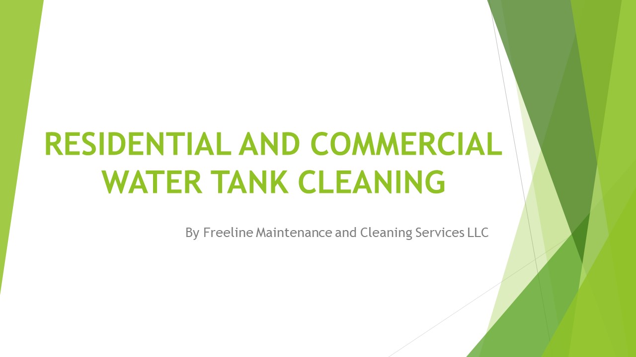 Residential and Commercial Water Tank Cleaning