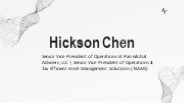 Hickson Chen - A Self-starter And A Team Player