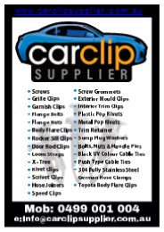 Car Clip Supplier catalogue