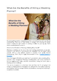 Wedding planner in Bangalore