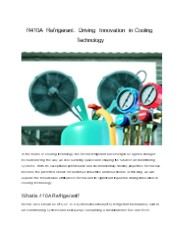 R410A Refrigerant: Driving Innovation in Cooling Technology