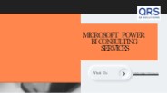 Microsoft Power BI | QR Solutions Pvt Ltd