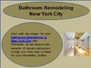 Bathroom Remodeling New York City