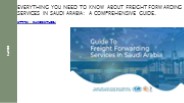 Freight Forwarding Services in Saudi Arabia