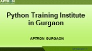 Python Training in Gurgaon