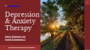 How To Overcome Depression And Anxiety With Suitable Therapy?