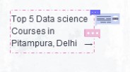 Top 5 Data Science Course in Pitampura, Delhi