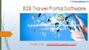 B2B Travel Portal Software