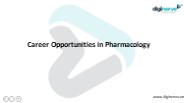 Career Opportunities in Pharmacology
