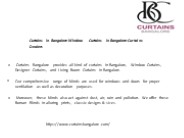 Curtains in Bangalore-Window Curtains in Bangalore-Curtains Dealers