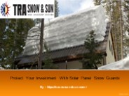 Protect Your Investment With Solar Panel Snow Guards
