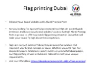 Flag printing Dubai