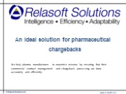 An ideal solution for pharmaceutical chargebacks processing