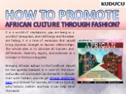 How To Promote African Culture Through Fashion (1)
