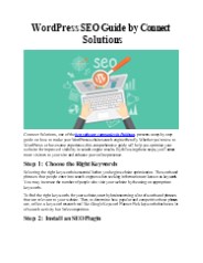 WordPress SEO Guide by Connect Solutions